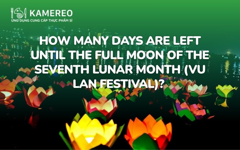 How many days are left until the full moon of the seventh lunar month (Vu Lan Festival)? Countdown to the 15th day of the 7th lunar month 2026