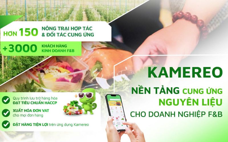 Kamereo là nhà cung cấp ứng dụng công nghệ xây dựng nền tảng giúp doanh nghiệp F&B tối ưu quy trình thu mua và vận hành hiệu quả 