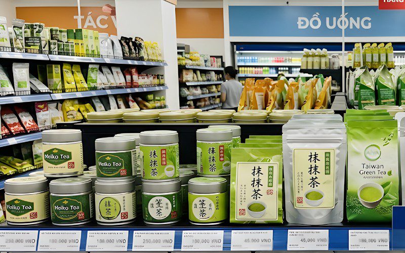 Bạn cũng có thể mua matcha tại các siêu thị lớn