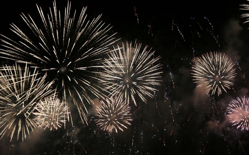 Some locations for New Year's Eve fireworks displays in 2027