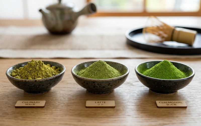 Có 3 phần khúc matcha chính với mức giá khác nhau