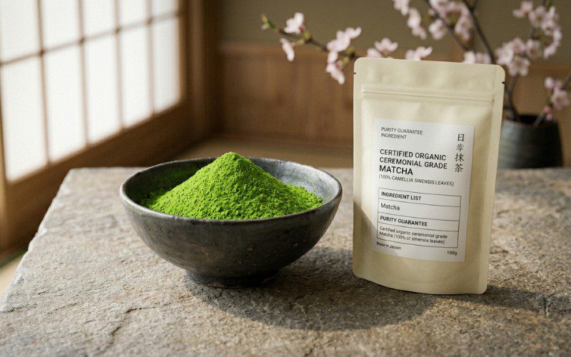 Bạn có thể nhận biết loại matcha qua bảng thành phần