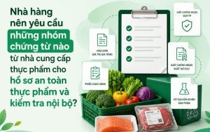 Bộ chứng từ nhà cung cấp thực phẩm cần có cho hồ sơ an toàn thực phẩm và kiểm tra nội bộ