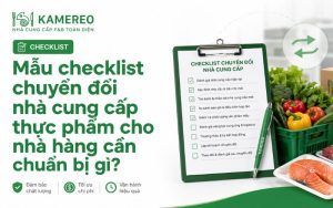 What documents are needed for a checklist to switch food suppliers for a restaurant?