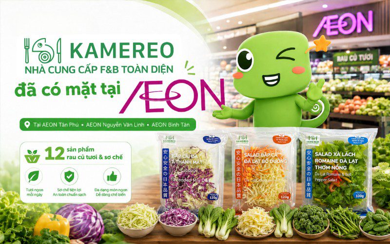 Kamereo chính thức có mặt tại hệ thống AEON