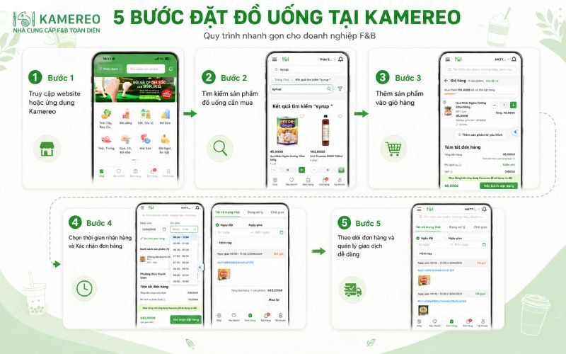 How to order wholesale beverages at Kamereo
