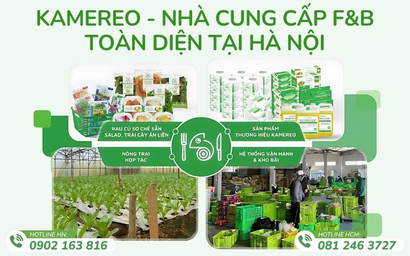 Nguồn rau củ quả tươi ngon được Kamereo vận chuyển trực tiếp từ trang trại đến tận tay khách hàng