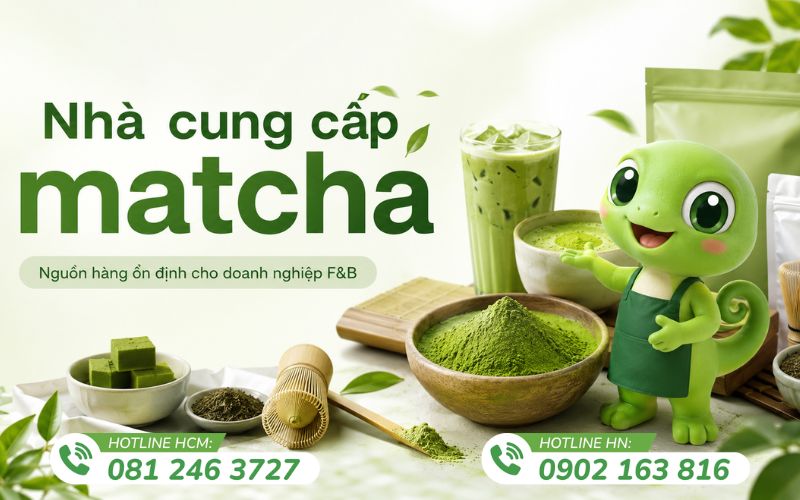 Kamereo cung cấp bột matcha và nguyên liệu pha chế chính hãng, giao hàng nhanh cho quán cà phê và nhà hàng.