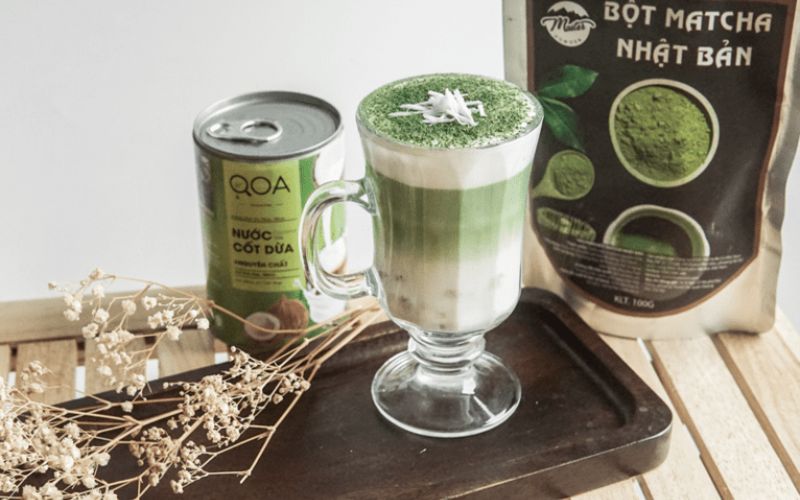 Bột trà xanh matcha và nguyên liệu pha chế tại Horecavn Hà Nội.
