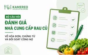Câu hỏi đánh giá khả năng xuất hóa đơn chứng từ và đối soát của nhà cung cấp