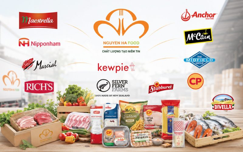 Nguyên Hà Food cung cấp các sản phẩm từ những thương hiệu nổi tiếng