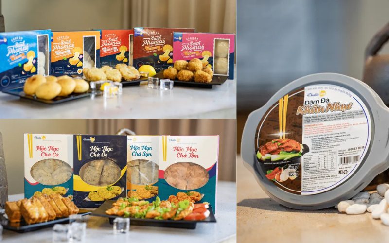 Danh mục thực phẩm đông lạnh mang thương hiệu Đôi Đũa Vàng của Thực phẩm Đông Đô