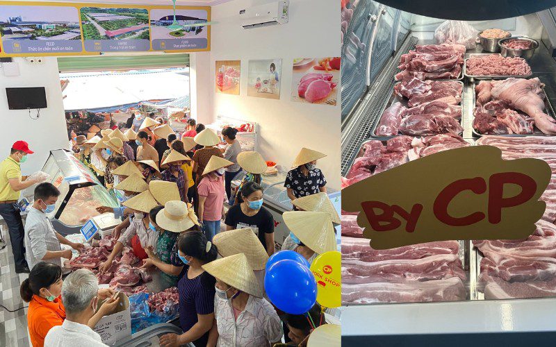 PorkShop cung cấp thịt lợn sạch theo mô hình 3F khép kín của C.P. Việt Nam