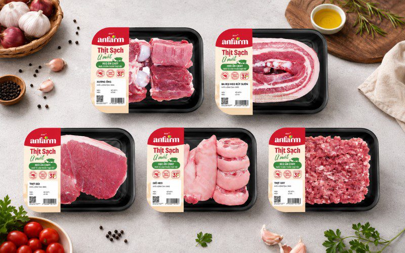 Thịt lợn sạch Anfarm là một trong những sản phẩm chủ lực của SiBa Food