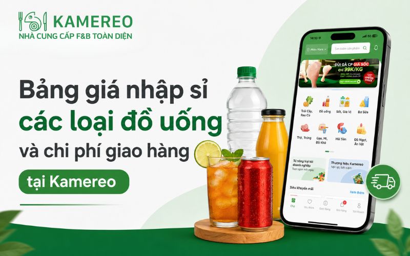 Bảng giá sỉ đồ uống cho quán nhậu theo thùng/két MOQ và phí giao