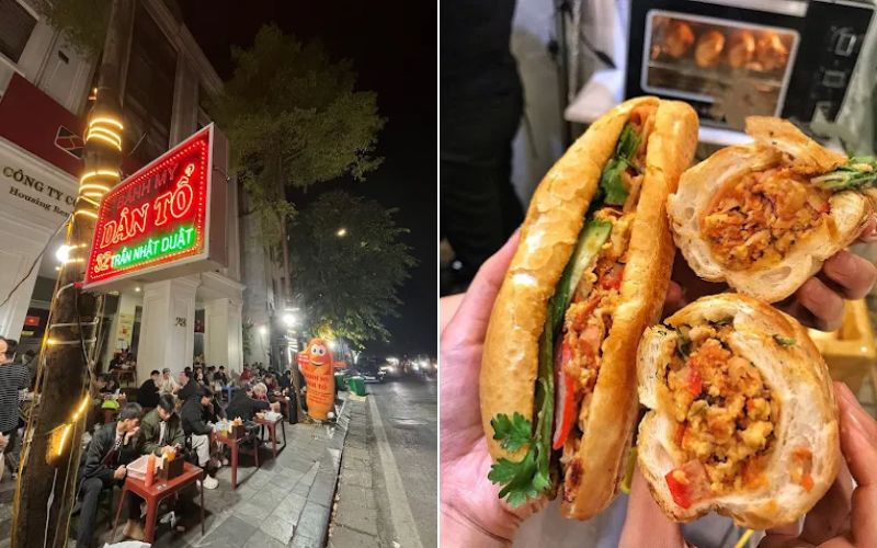 Bánh Mì Dân Tổ Hà Nội lâu đời tại phố Trần Nhật Duật
