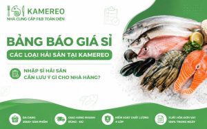 Báo giá sỉ hải sản theo size/quy cách sơ chế