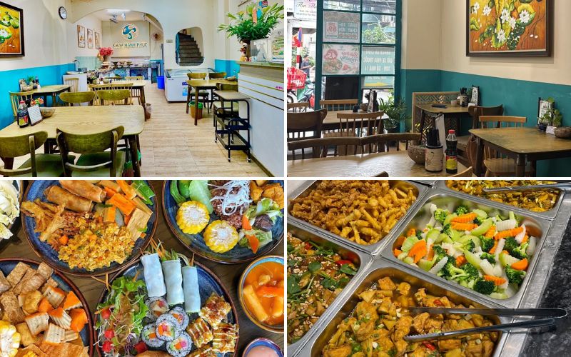 Buffet Chay Hạnh Phúc với thực đơn chay đa dạng, dễ ăn tại Hà Nội