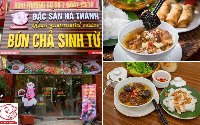 Bún chả Sinh Từ là một lựa chọn lý tưởng tại trung tâm Thủ đô
