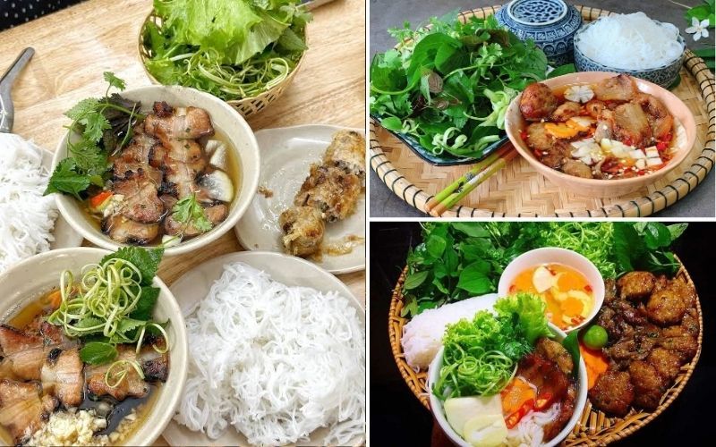 Bún chả Quê Hoàn Kiếm với vị trí trung tâm tiện lợi