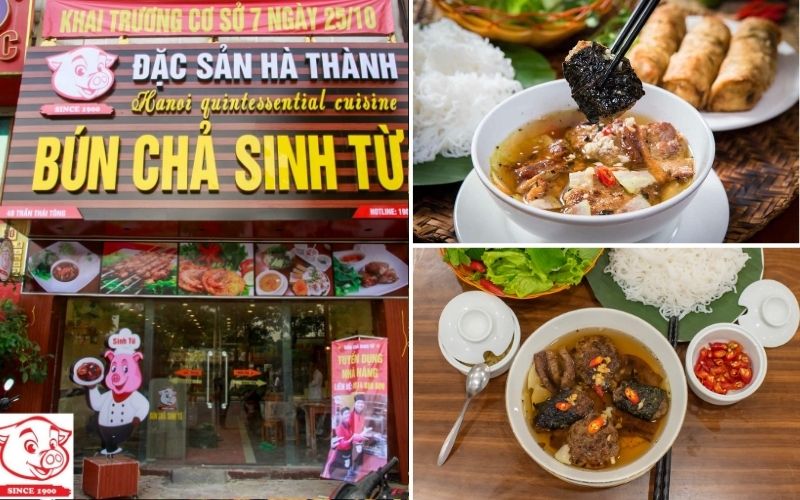 Bun cha Sinh Tu in Hanoi offers a traditional flavor that's hard to miss.