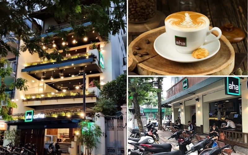 Aha Café Hà Nội với không gian ngoài trời