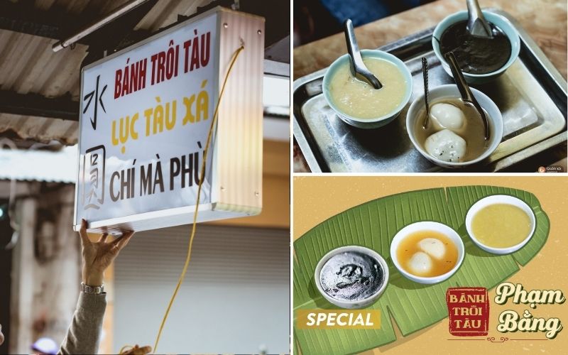 Bánh trôi tàu Phạm Bằng với nước đường gừng nóng