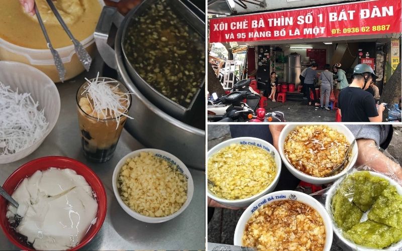Xôi chè bà Thìn với các món ngọt truyền thống