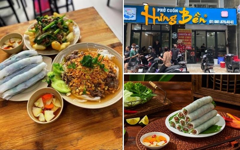 Pho lovers can't miss Hung Ben rolled pho.