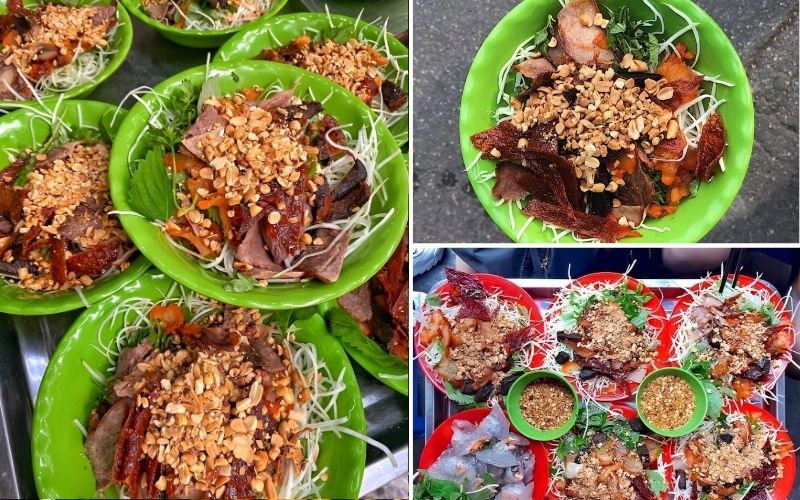 Dried beef salad at Hoan Kiem Lake is an ideal choice when strolling around Hoan Kiem Lake.