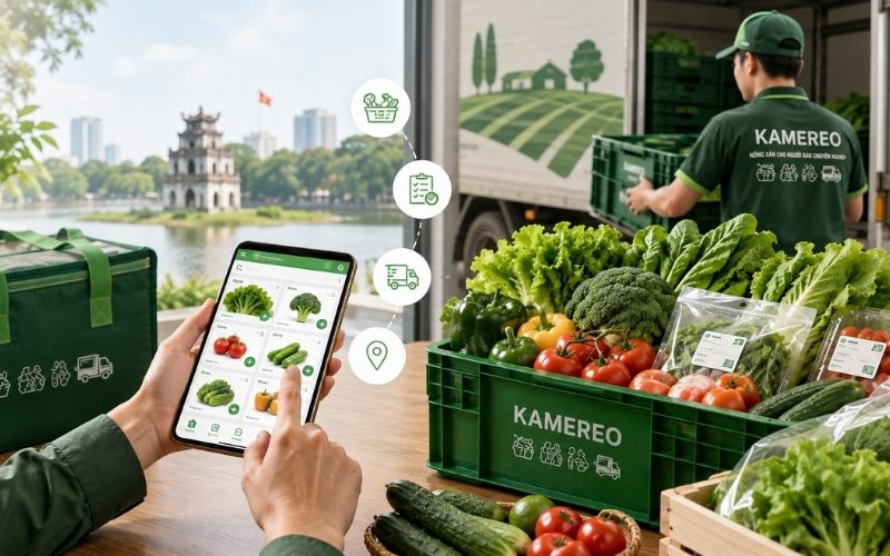 Kamereo cung cấp rau củ tươi sạch cho nhà hàng và doanh nghiệp tại Hà Nội