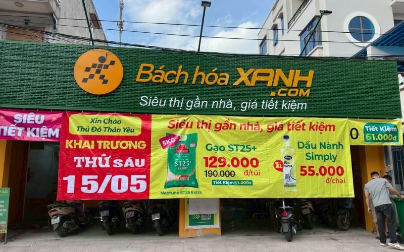 Bách Hóa Xanh đang đổ bộ rầm rộ vào thị trường Hà Nội