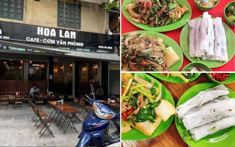 Pho Cuon Hoa Lan features pho rolls and side dishes.