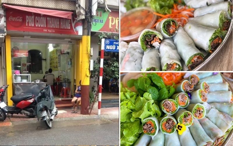 Phở Cuốn Thanh Hằng tại khu phố ẩm thực Ngũ Xã.