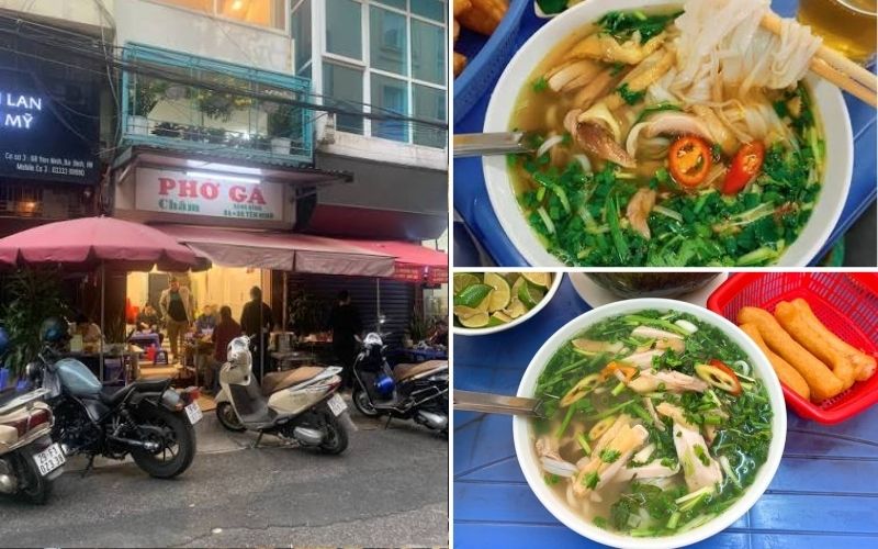 Châm's chicken pho with thigh and breast meat at Yen Ninh.
