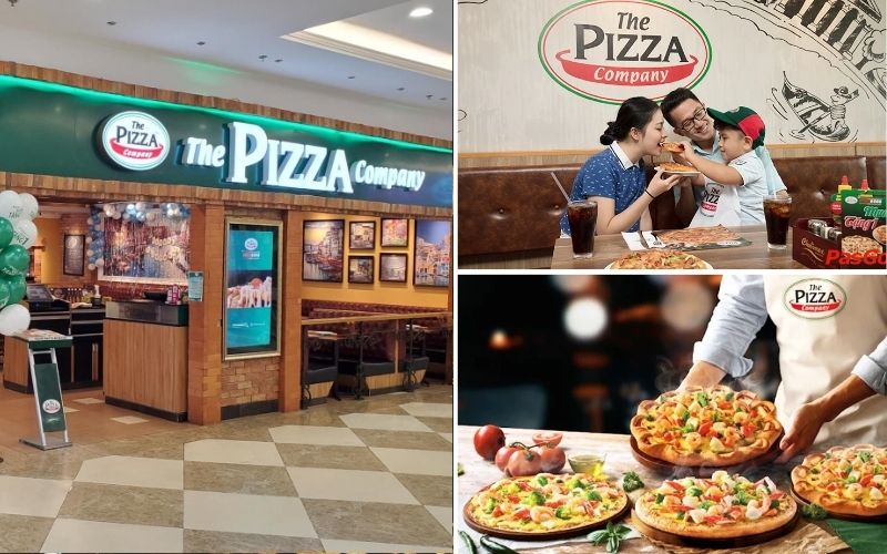 The Pizza Company Bắc Từ Liêm nằm bên trong trung tâm thương mại của Vincom