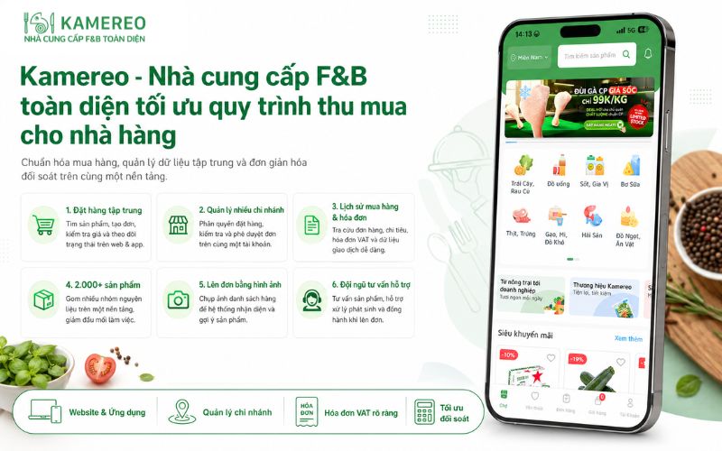 Kamereo hỗ trợ nhà hàng kiểm soát đơn hàng và đối soát như thế nào?