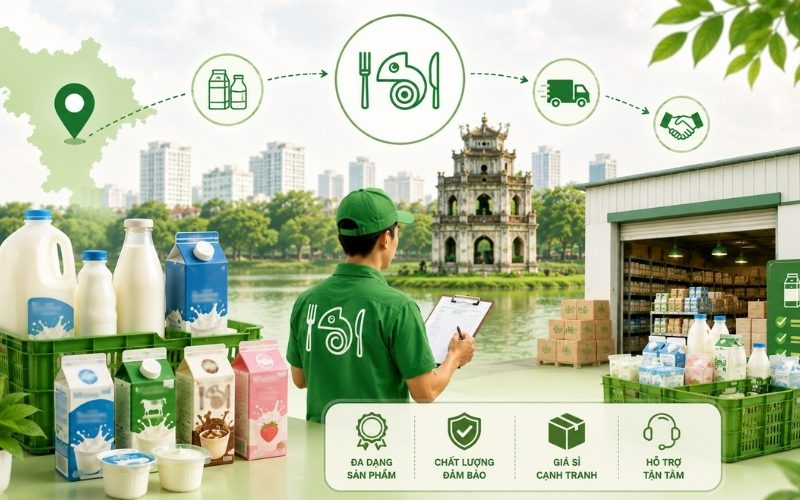 Các dòng sữa tươi, sữa chua và sữa đặc được phân phối chính hãng tại Kamereo