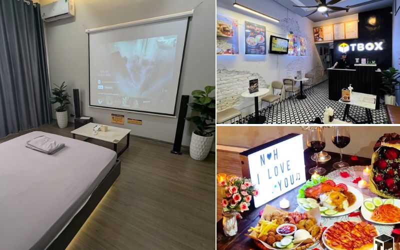 T-Box Cafe Phim là quán cafe phim sở hữu nhiều phòng riêng ấm cúng cùng menu đồ ăn hấp dẫn