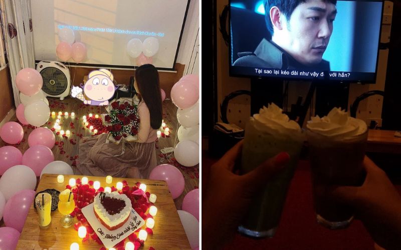 Cafe Film 3D Box là quán cafe phim có màn hình chiếu phim cực hiện đại tại Tây Hồ
