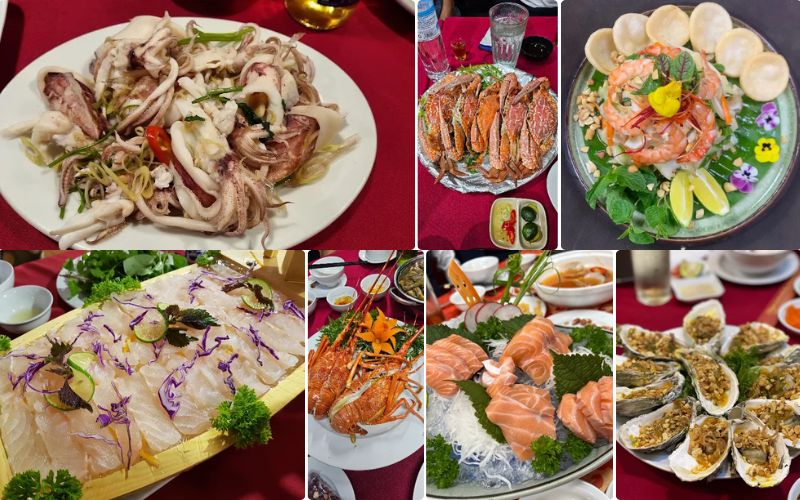 Hương Việt nổi bật với hải sản tươi ngon, trình bày bắt mắt