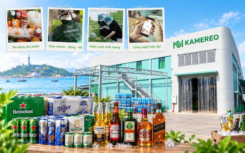 Kamereo cung cấp rượu bia số lượng lớn tại Vũng Tàu