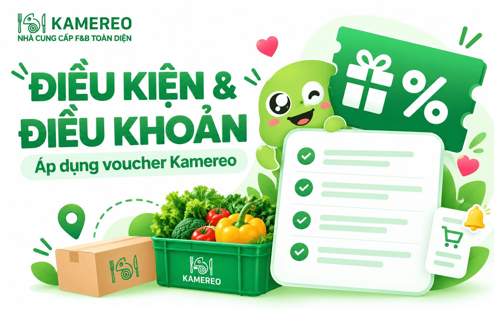 Điều khoản và Điều kiện áp dụng voucher Kamereo sự kiện Flavors Vietnam 2026